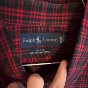 Polo Ralph Lauren Blake Red Plaid Button Down Shirt